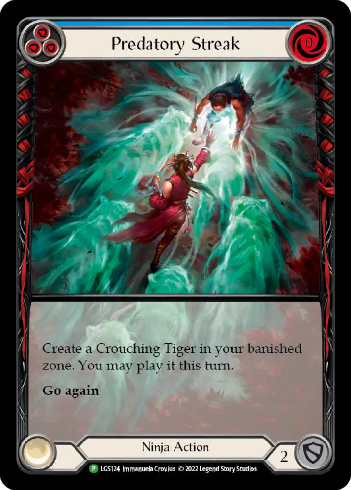 Predatory Streak (Blue) [LGS124] (Promo) Rainbow Foil - Flesh And Blood Single