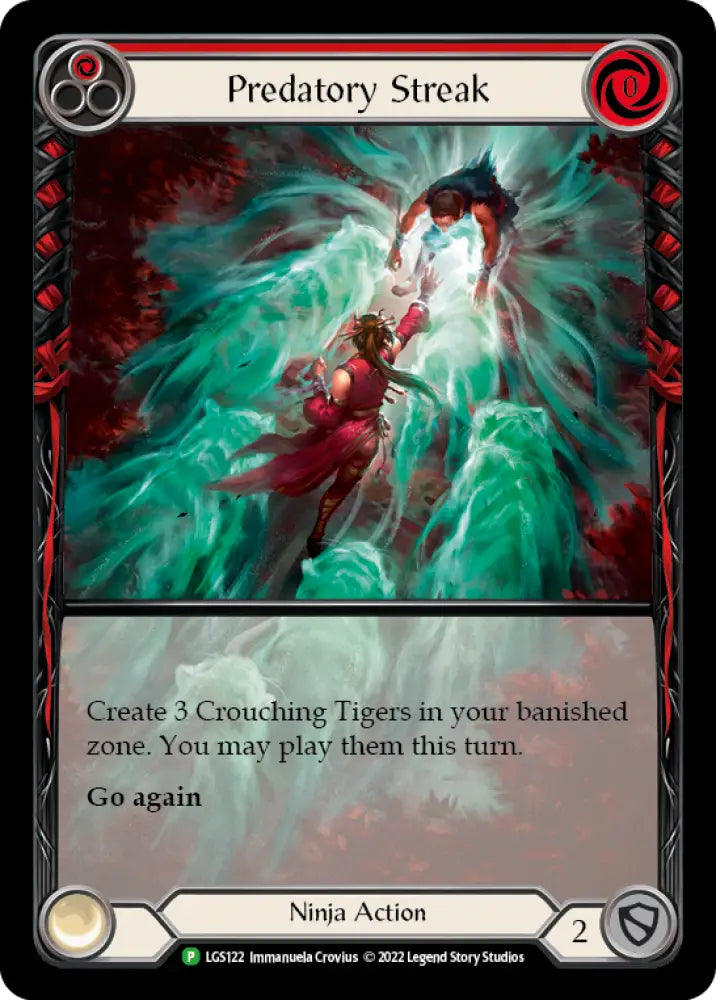 Predatory Streak (Red) [LGS122] (Promo) Rainbow Foil - Flesh And Blood Single