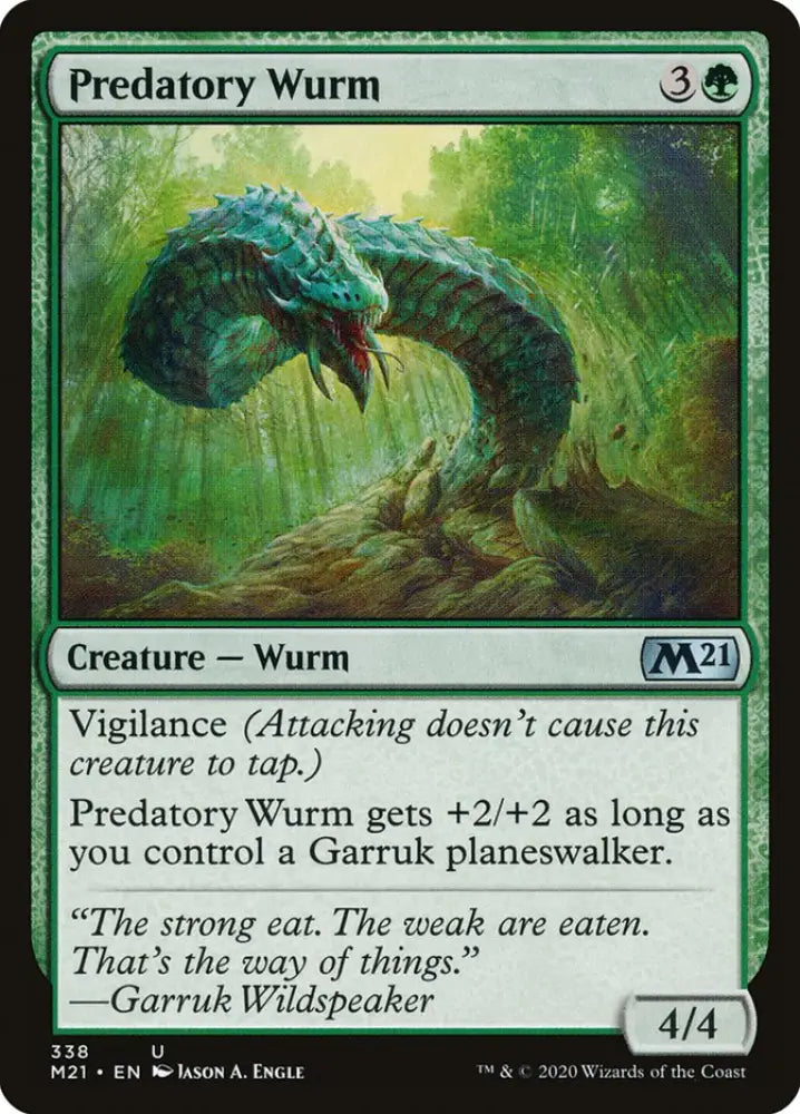 Predatory Wurm [Core Set 2021] - MTG Single