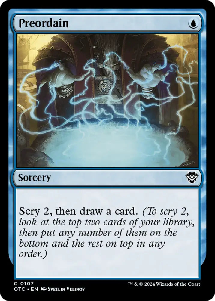 Preordain [Outlaws of Thunder Junction Commander] - MTG Single