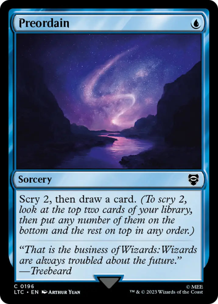 Preordain [The Lord of the Rings: Tales of Middle-Earth Commander] - MTG Single