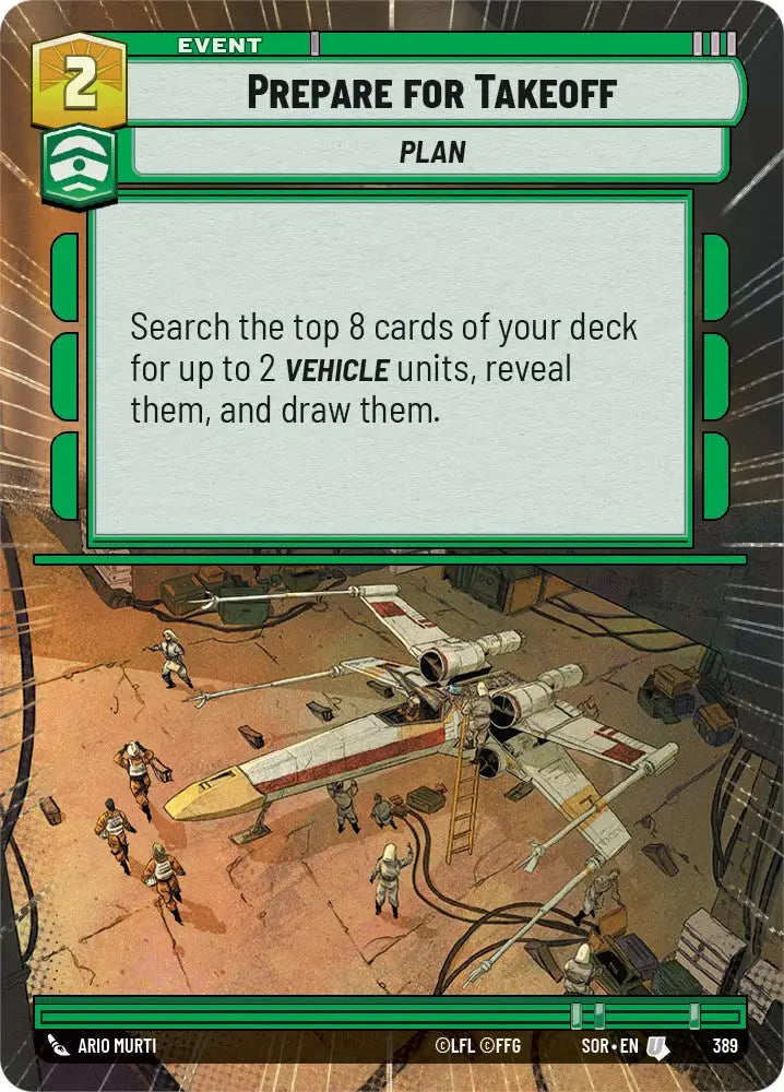 Prepare for Takeoff (Hyperspace) (389) [Spark of Rebellion] - Star Wars: Unlimited Single