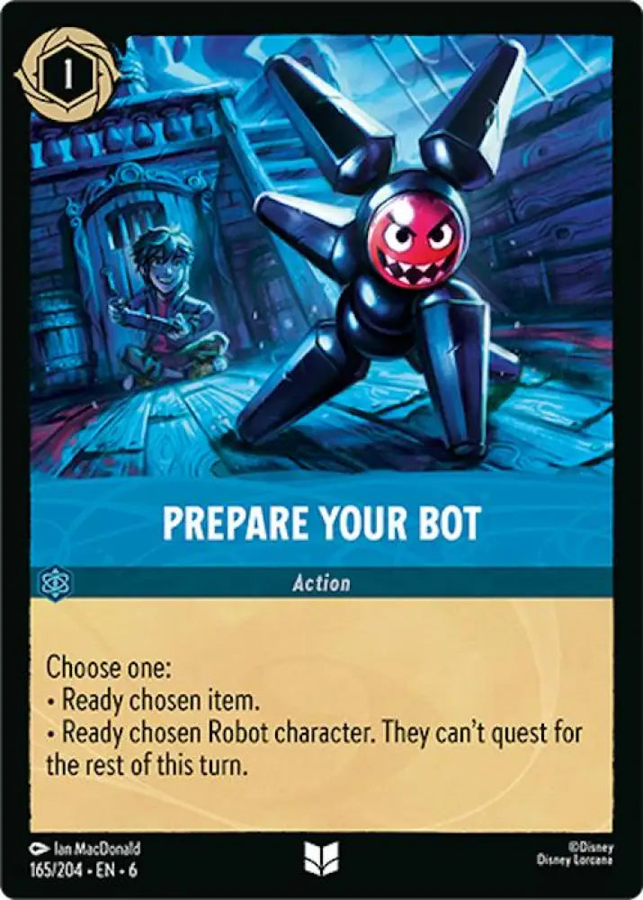 Prepare Your Bot (165/204) [Azurite Sea] - Lorcana Single