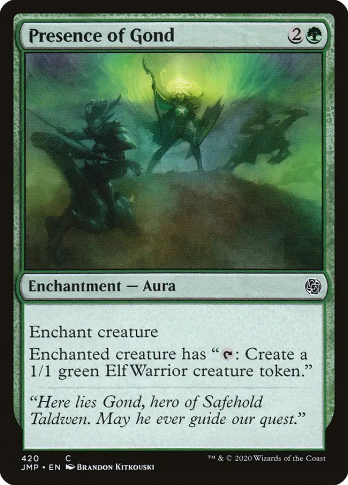 Presence of Gond [Jumpstart] - MTG Single