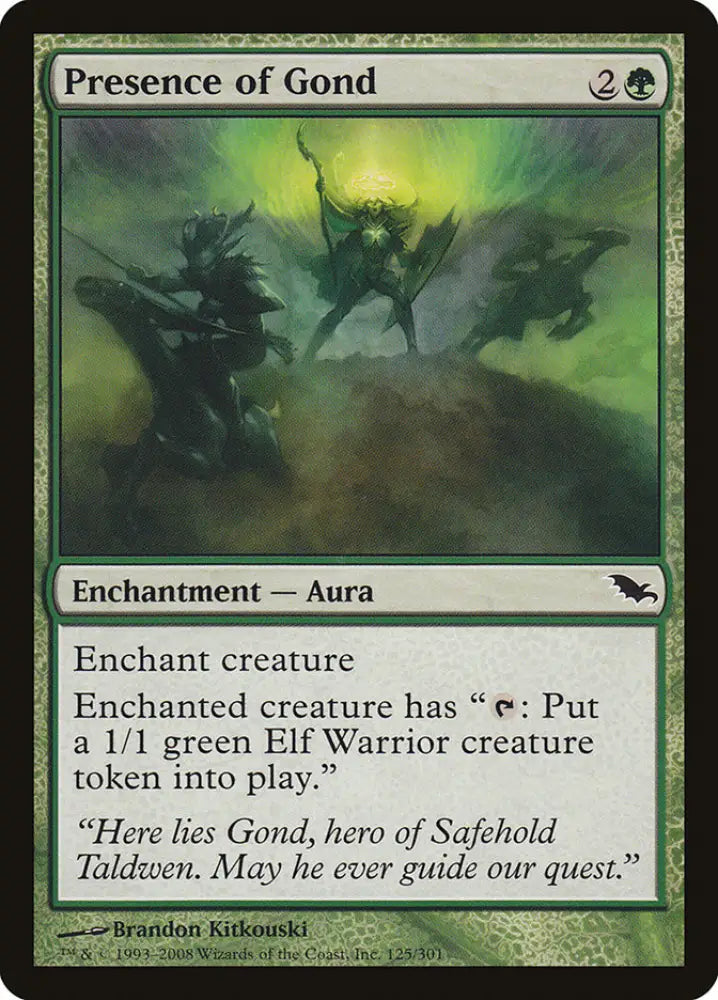 Presence of Gond [Shadowmoor] - MTG Single