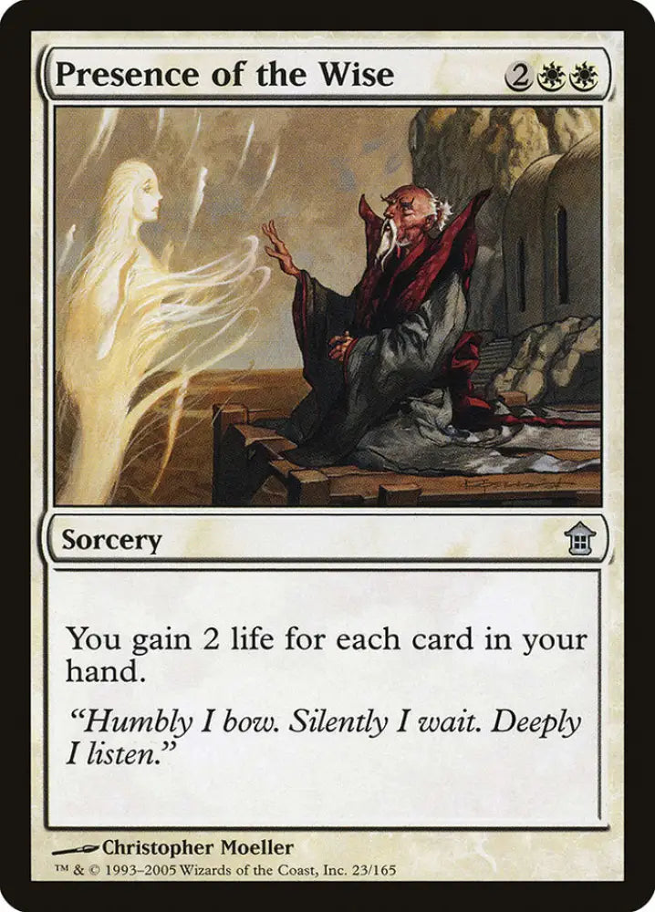 Presence of the Wise [Saviors of Kamigawa] - MTG Single
