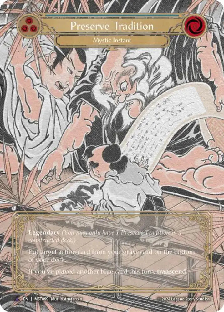 Preserve Tradition // Inner Chi (Marvel) [Part the Mistveil] Cold Foil - Flesh And Blood Single