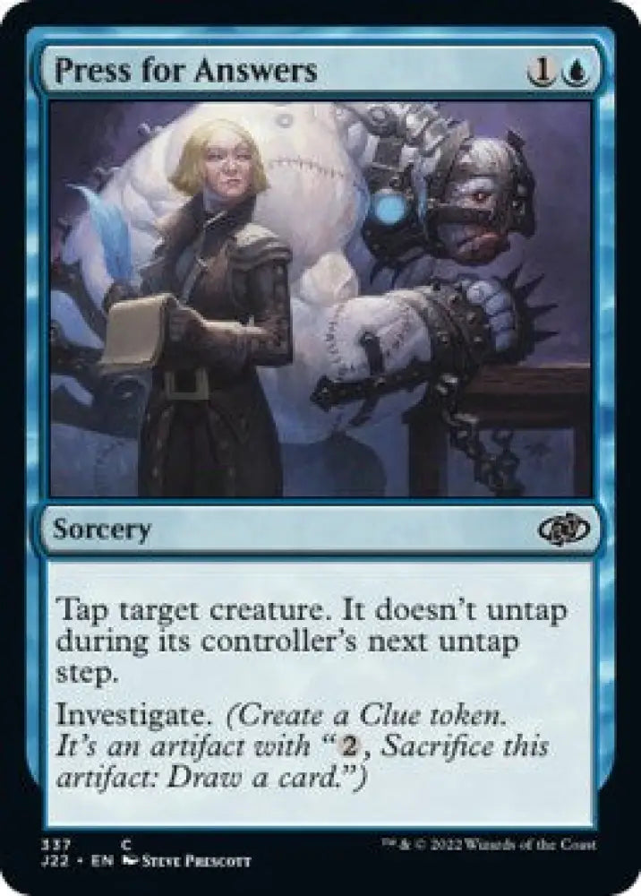 Press for Answers [Jumpstart 2022] - MTG Single