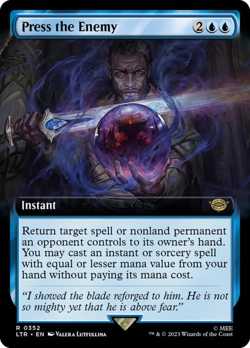 Press the Enemy (Extended Art) [The Lord of the Rings: Tales of Middle-Earth] - MTG Single