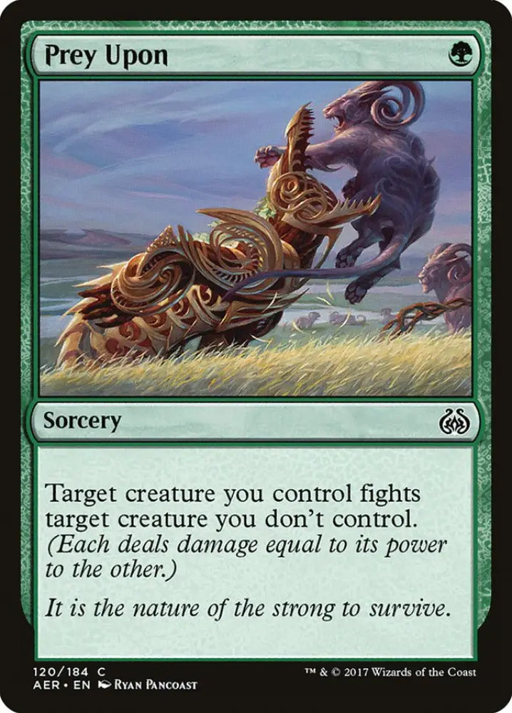 Prey Upon [Aether Revolt] - MTG Single