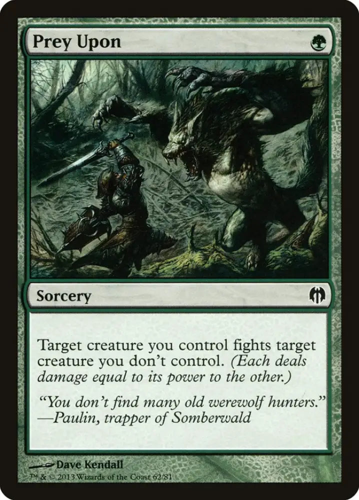 Prey Upon [Duel Decks: Heroes vs. Monsters] - MTG Single