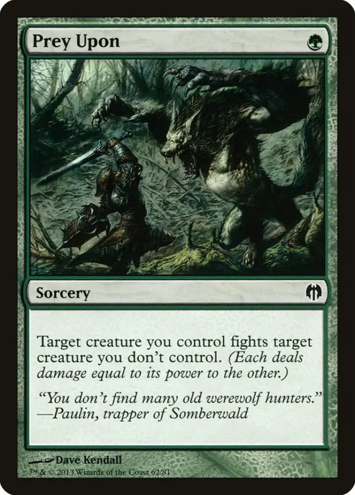 Prey Upon [Duel Decks: Heroes vs. Monsters] - MTG Single