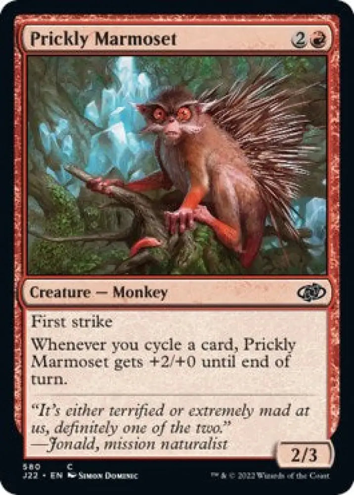 Prickly Marmoset [Jumpstart 2022] - MTG Single