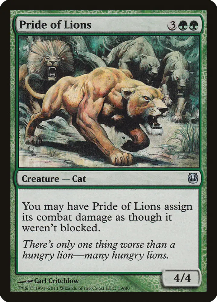 Pride of Lions [Duel Decks: Ajani vs. Nicol Bolas] - MTG Single