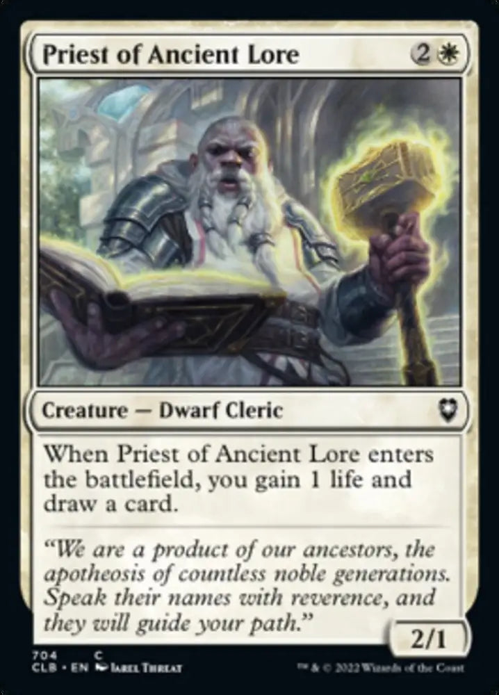 Priest of Ancient Lore [Commander Legends: Battle for Baldur’s Gate] - MTG Single