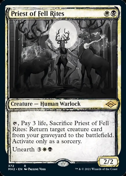 Priest of Fell Rites (Sketch) [Modern Horizons 2] - MTG Single