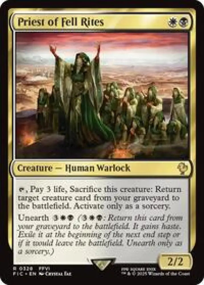 Priest of Fell Rites (Surge Foil) (328) [Final Fantasy Commander]
