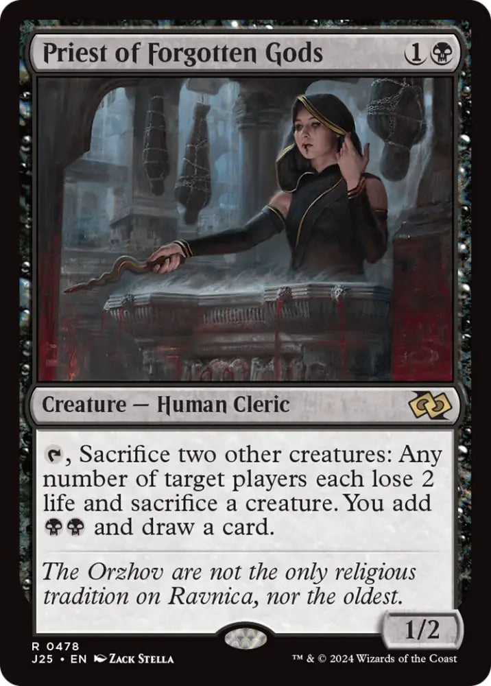 Priest of Forgotten Gods [Foundations Jumpstart] - MTG Single