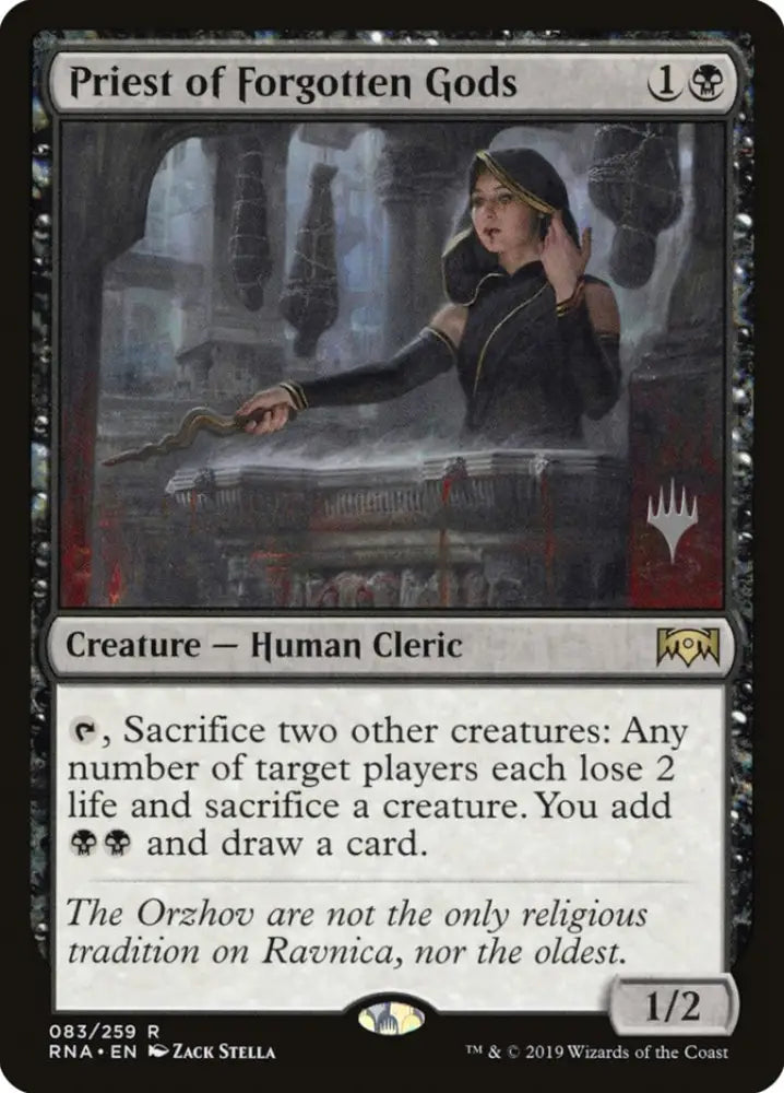 Priest of Forgotten Gods (Promo Pack) [Ravnica Allegiance Promos] - MTG Single