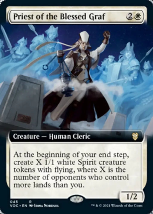 Priest of the Blessed Graf (Extended Art) [Innistrad: Crimson Vow Commander] - MTG Single