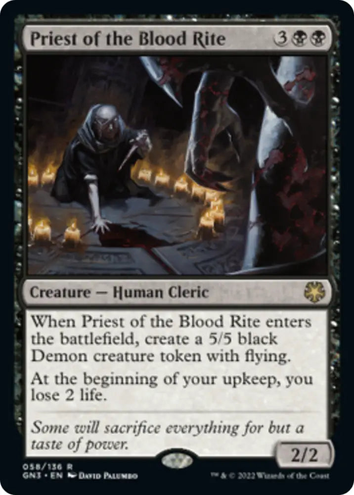 Priest of the Blood Rite [Game Night: Free-for-All] - MTG Single