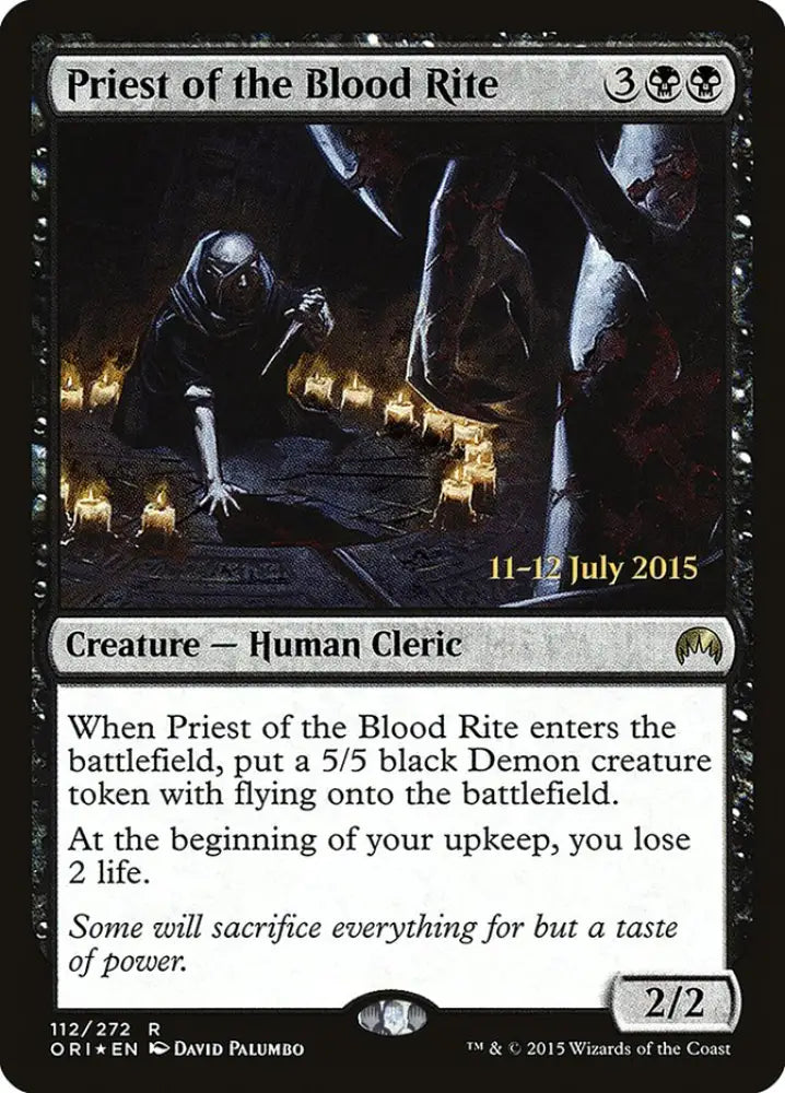 Priest of the Blood Rite [Magic Origins Prerelease Promos] - MTG Single