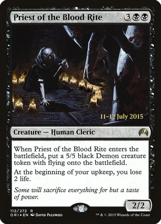 Priest of the Blood Rite [Magic Origins Prerelease Promos] - MTG Single