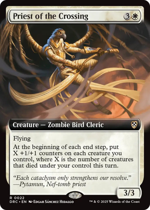 Priest of the Crossing (Extended Art) [Aetherdrift Commander] - MTG Single