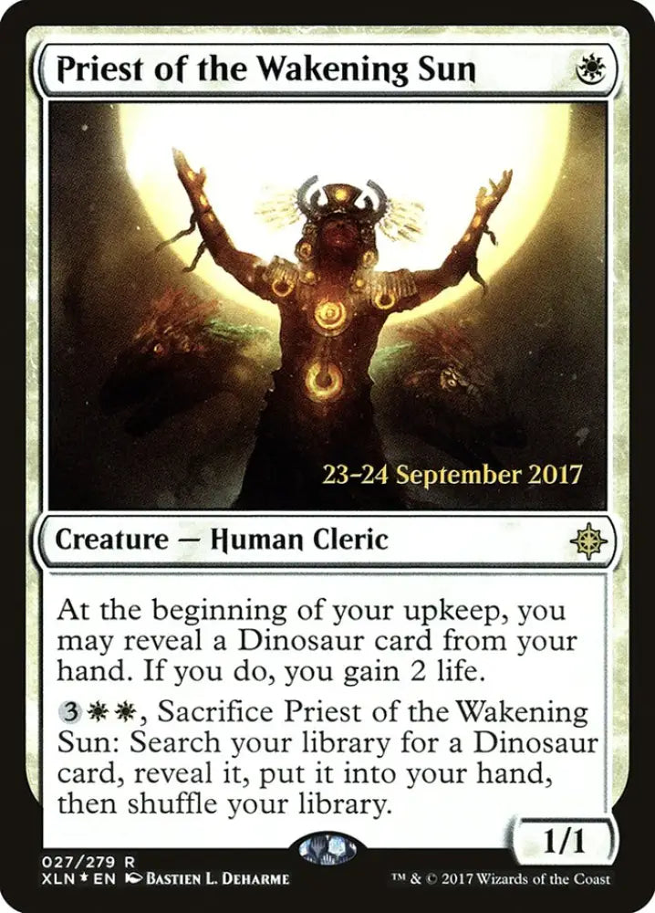 Priest of the Wakening Sun [Ixalan Prerelease Promos] - MTG Single
