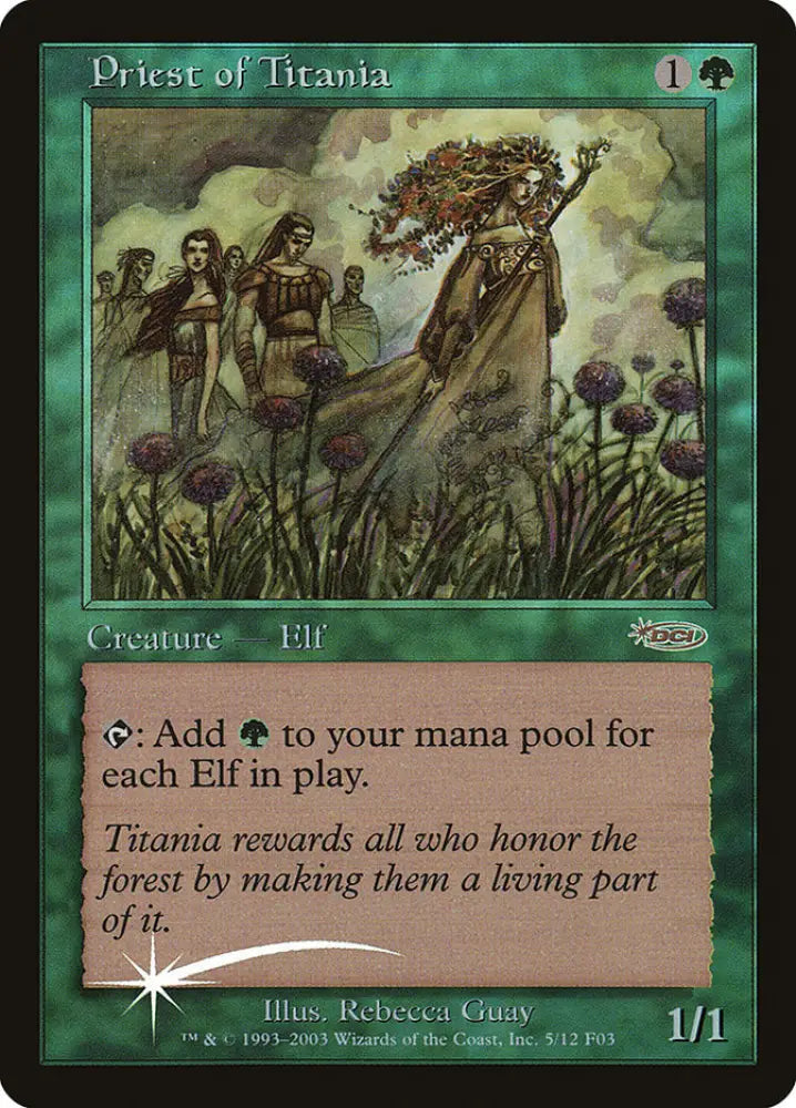 Priest of Titania [Friday Night Magic 2003] - MTG Single