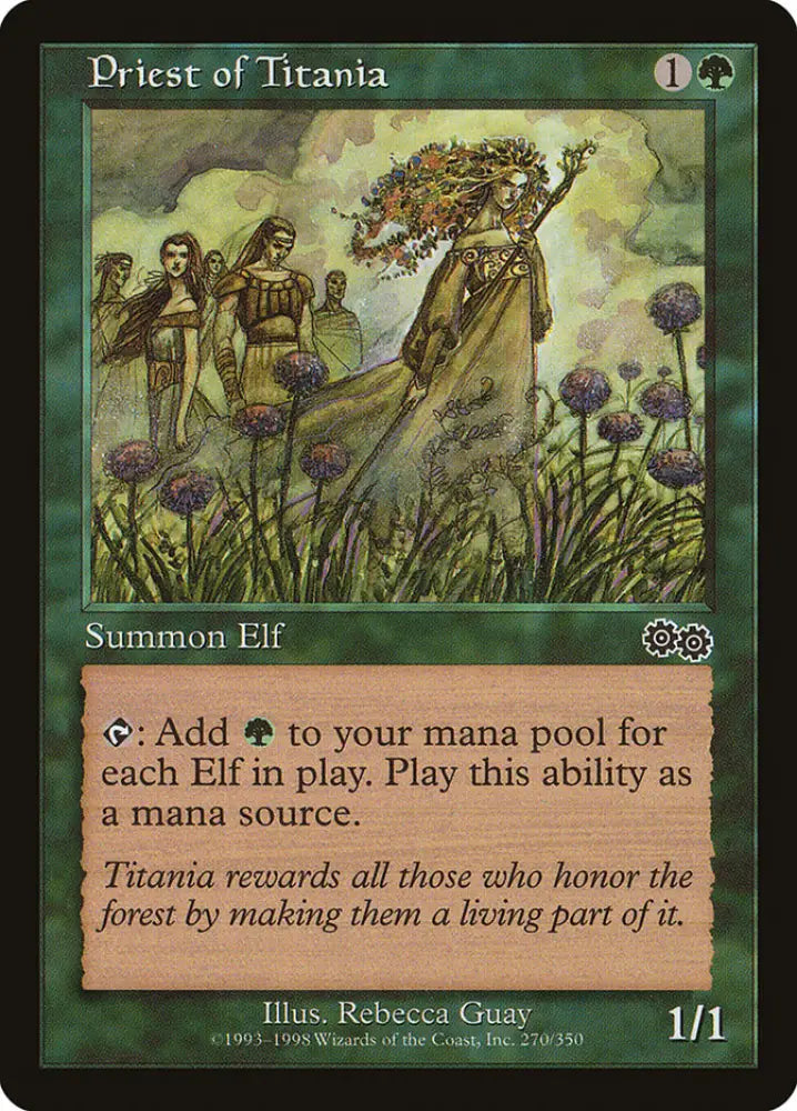 Priest of Titania [Urza’s Saga] - MTG Single