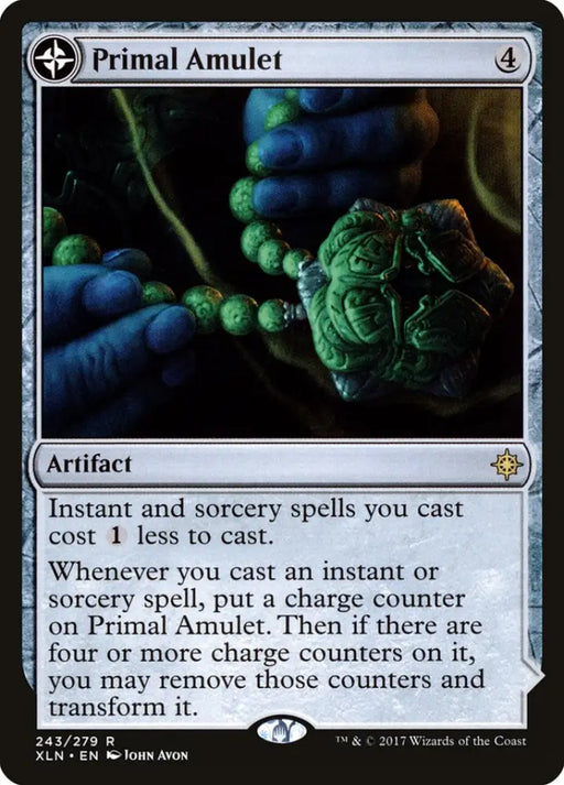 Primal Amulet // Primal Wellspring [Ixalan] - MTG Single