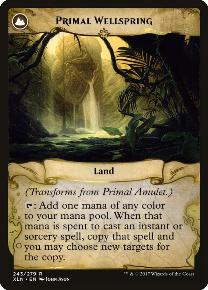 Primal Amulet // Primal Wellspring [Ixalan] - MTG Single