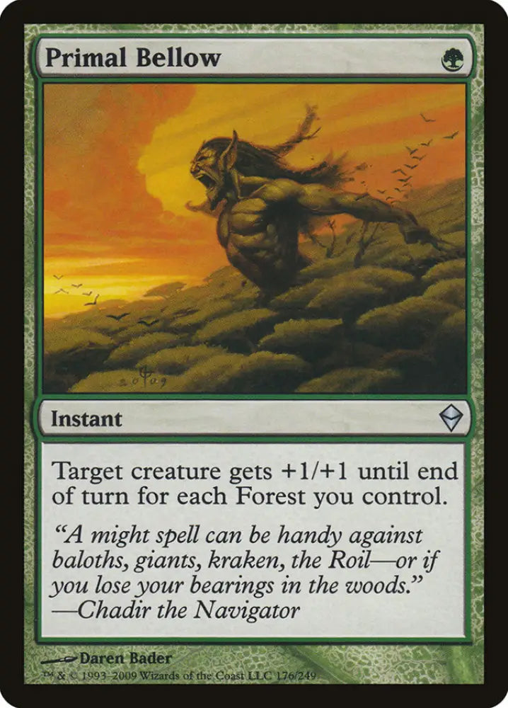 Primal Bellow [Zendikar] - MTG Single