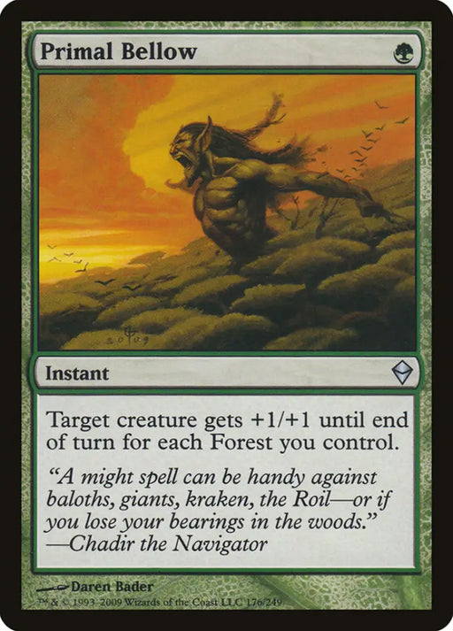 Primal Bellow [Zendikar] - MTG Single