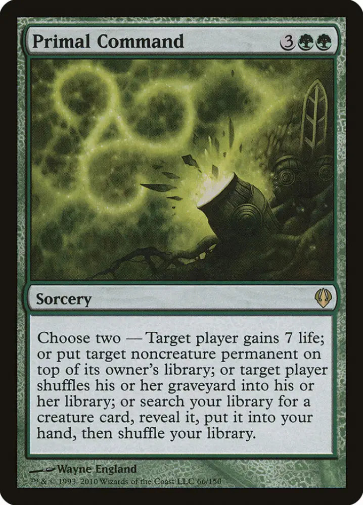 Primal Command [Archenemy] - MTG Single