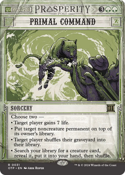 Primal Command [Outlaws of Thunder Junction: Breaking News] - MTG Single