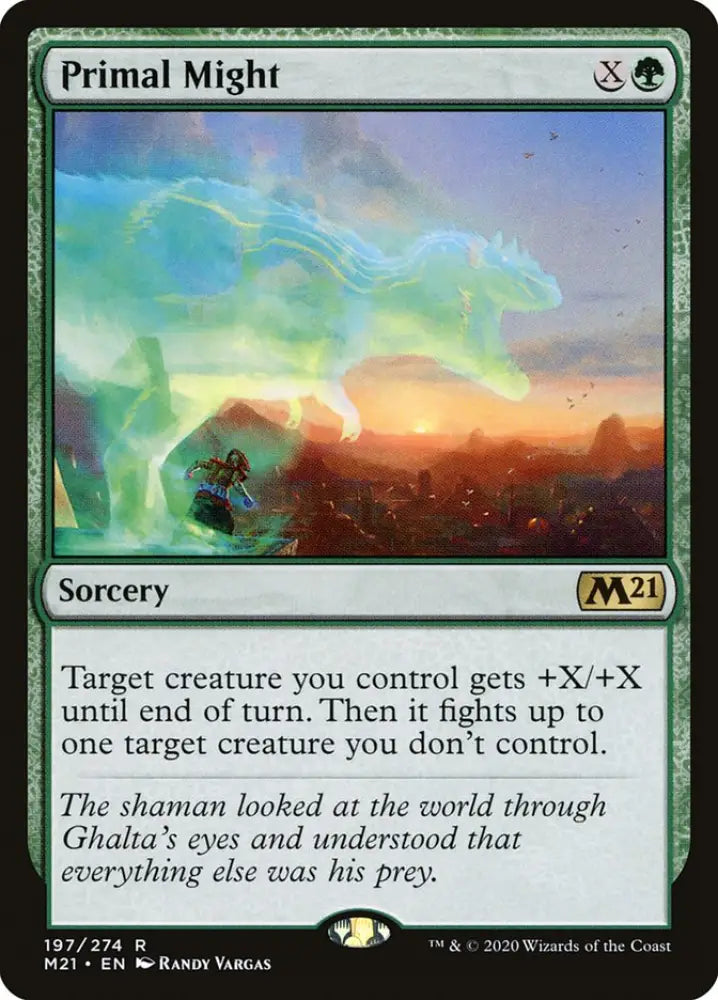 Primal Might [Core Set 2021] - MTG Single