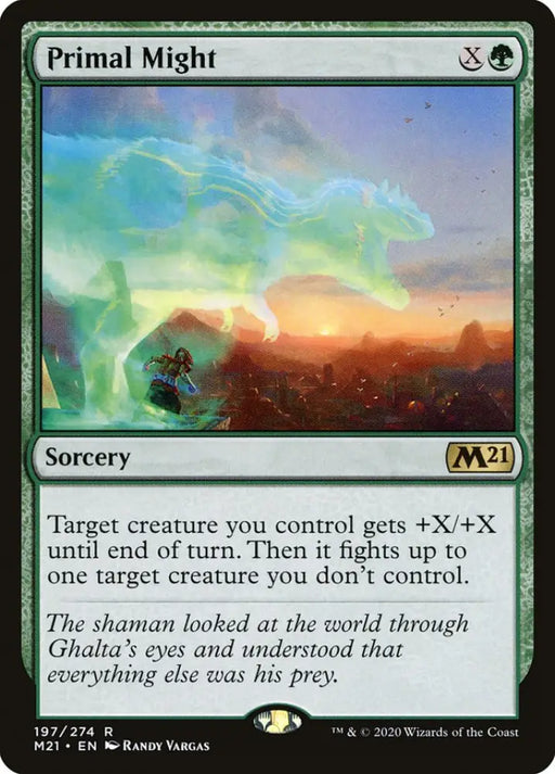 Primal Might [Core Set 2021] - MTG Single