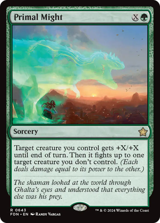 Primal Might [Foundations] - MTG Single