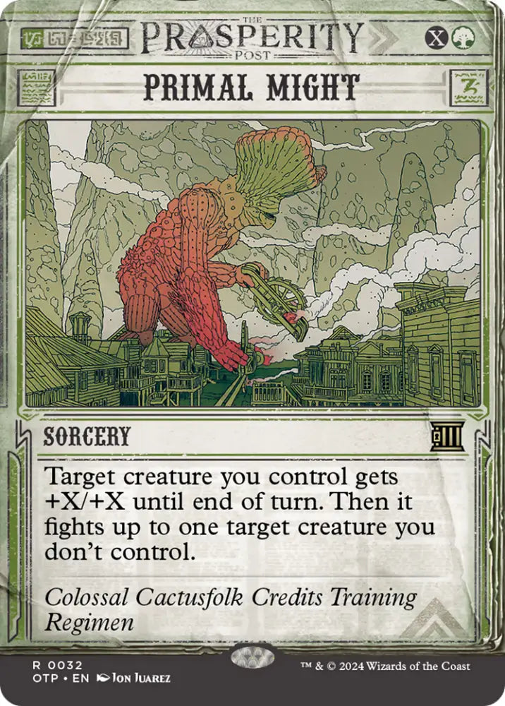 Primal Might [Outlaws of Thunder Junction: Breaking News] - MTG Single