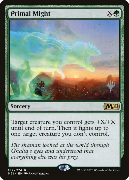 Primal Might (Promo Pack) [Core Set 2021 Promos] - MTG Single