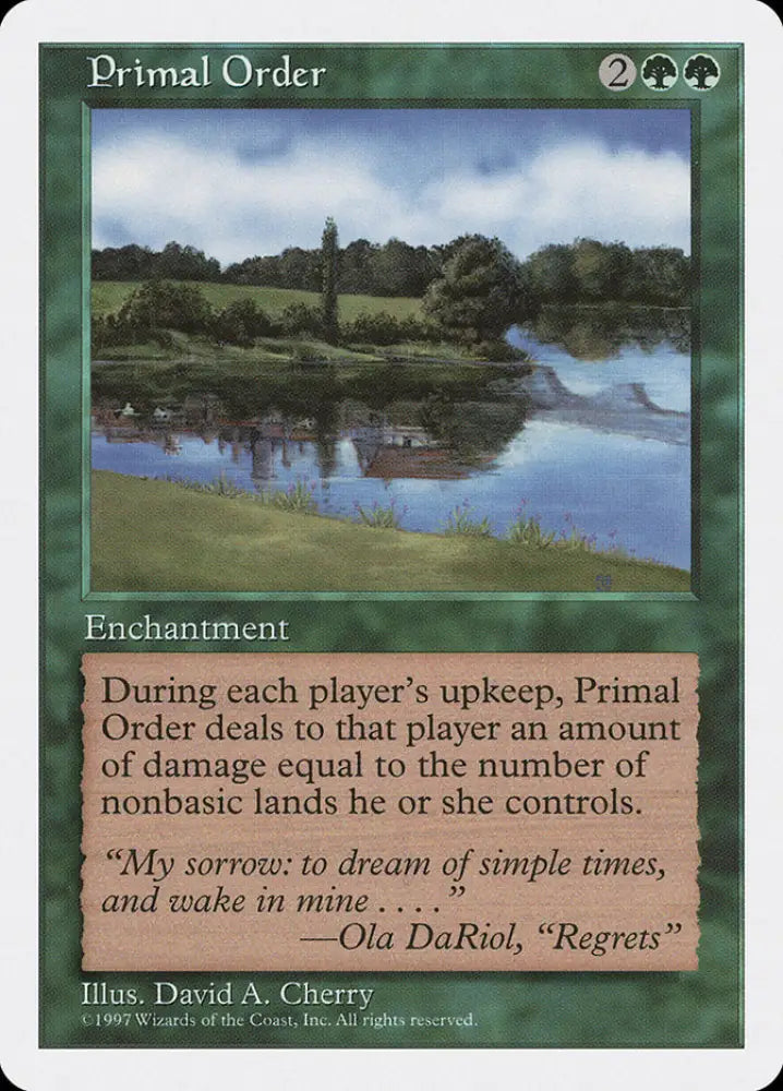 Primal Order [Fifth Edition] - MTG Single