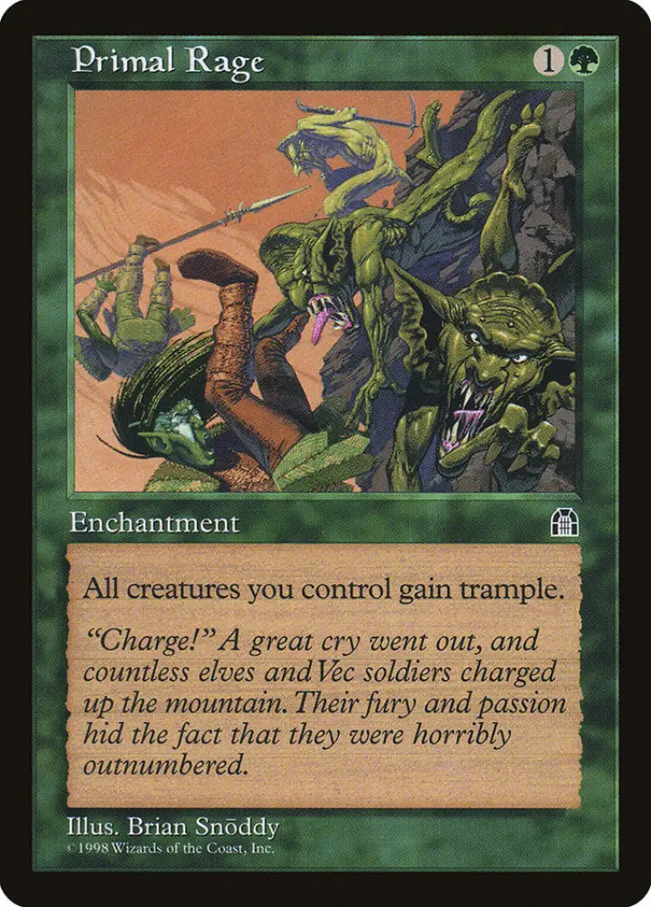 Primal Rage [Stronghold] - MTG Single