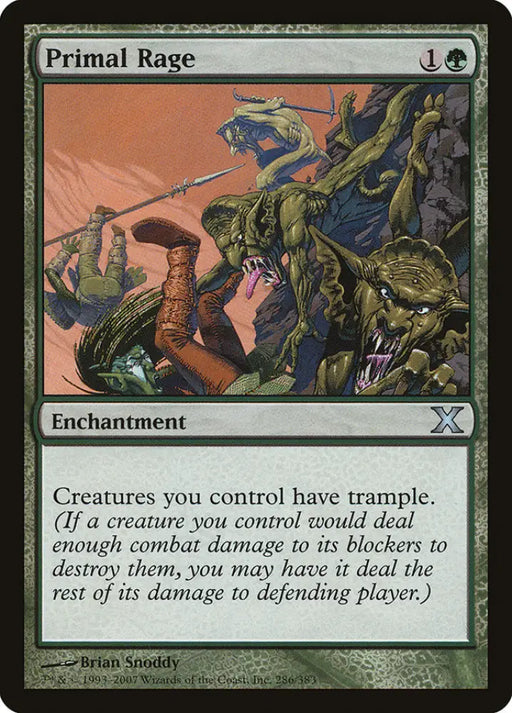 Primal Rage [Tenth Edition] - MTG Single
