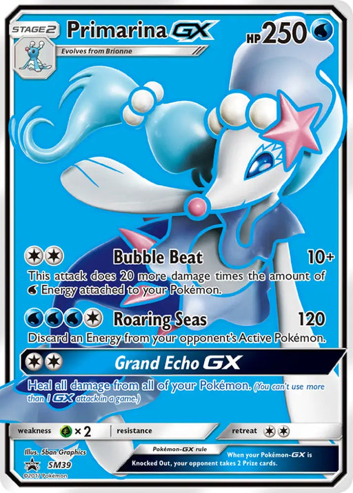 Primarina GX (SM39) [Sun & Moon: Black Star Promos] - Pokemon Single