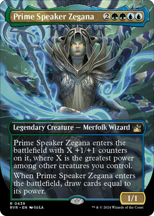 Prime Speaker Zegana (Anime Borderless) [Ravnica Remastered] - MTG Single