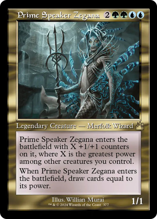 Prime Speaker Zegana (Retro Frame) [Ravnica Remastered] - MTG Single