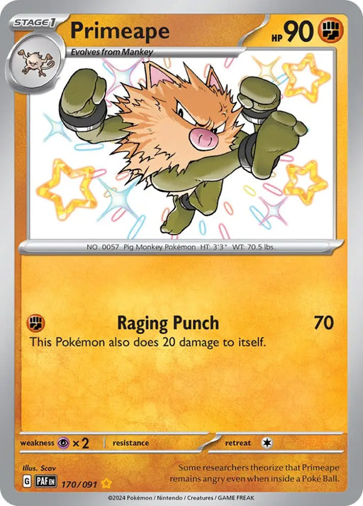Primeape (170/091) [Scarlet & Violet: Paldean Fates] - Pokemon Single