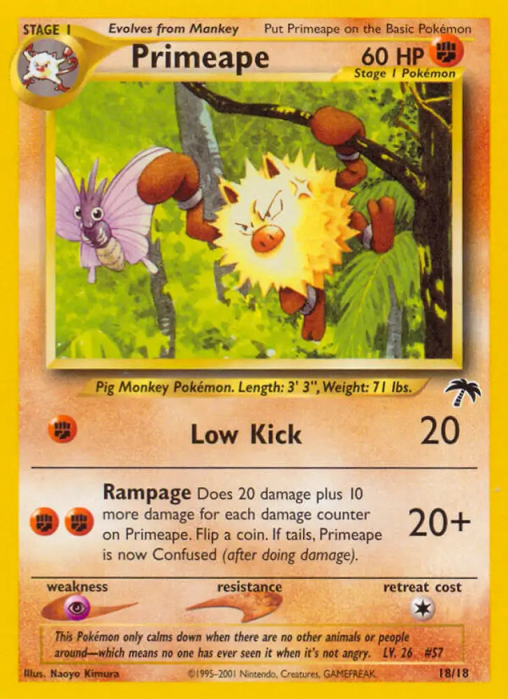 Primeape (18/18) [Southern Islands] - Pokemon Single